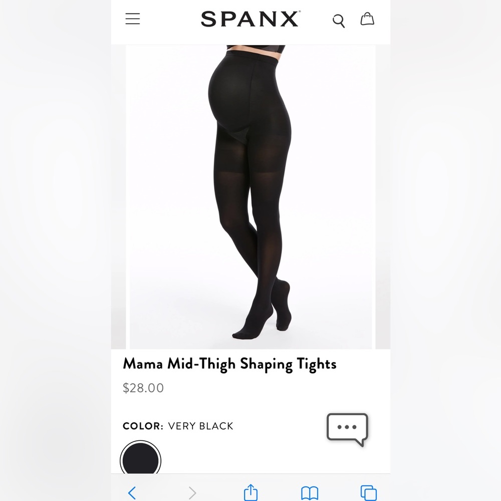 Spanx maternity tights - size C